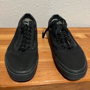 Vans black shoes